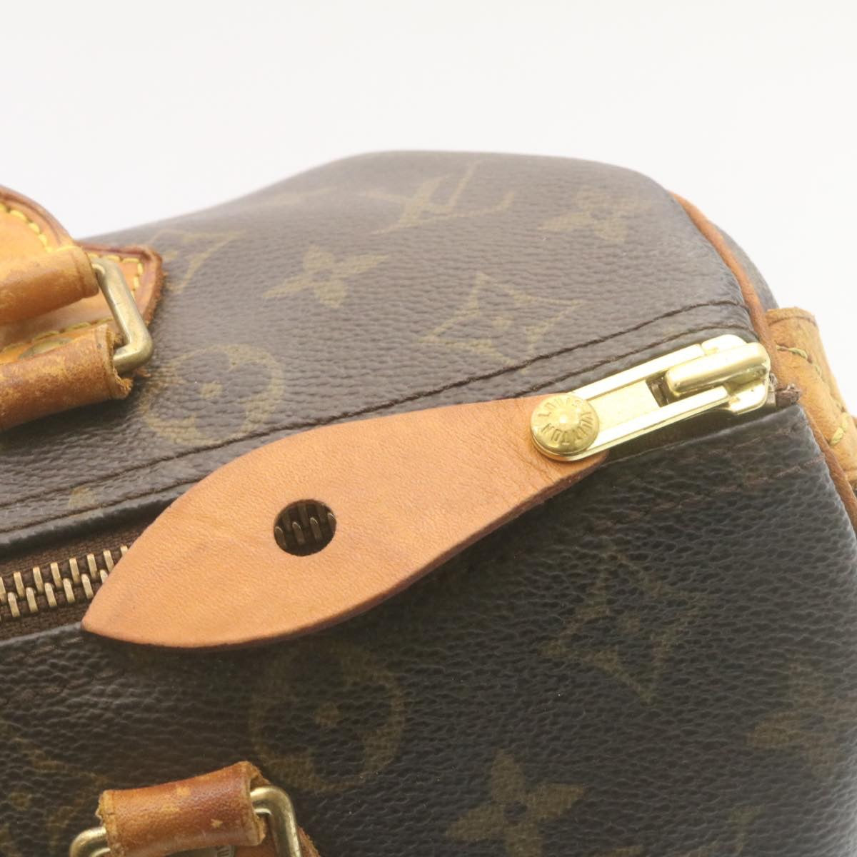 LOUIS VUITTON Monogram Speedy 30 Hand Bag M41526 LV Auth lt305