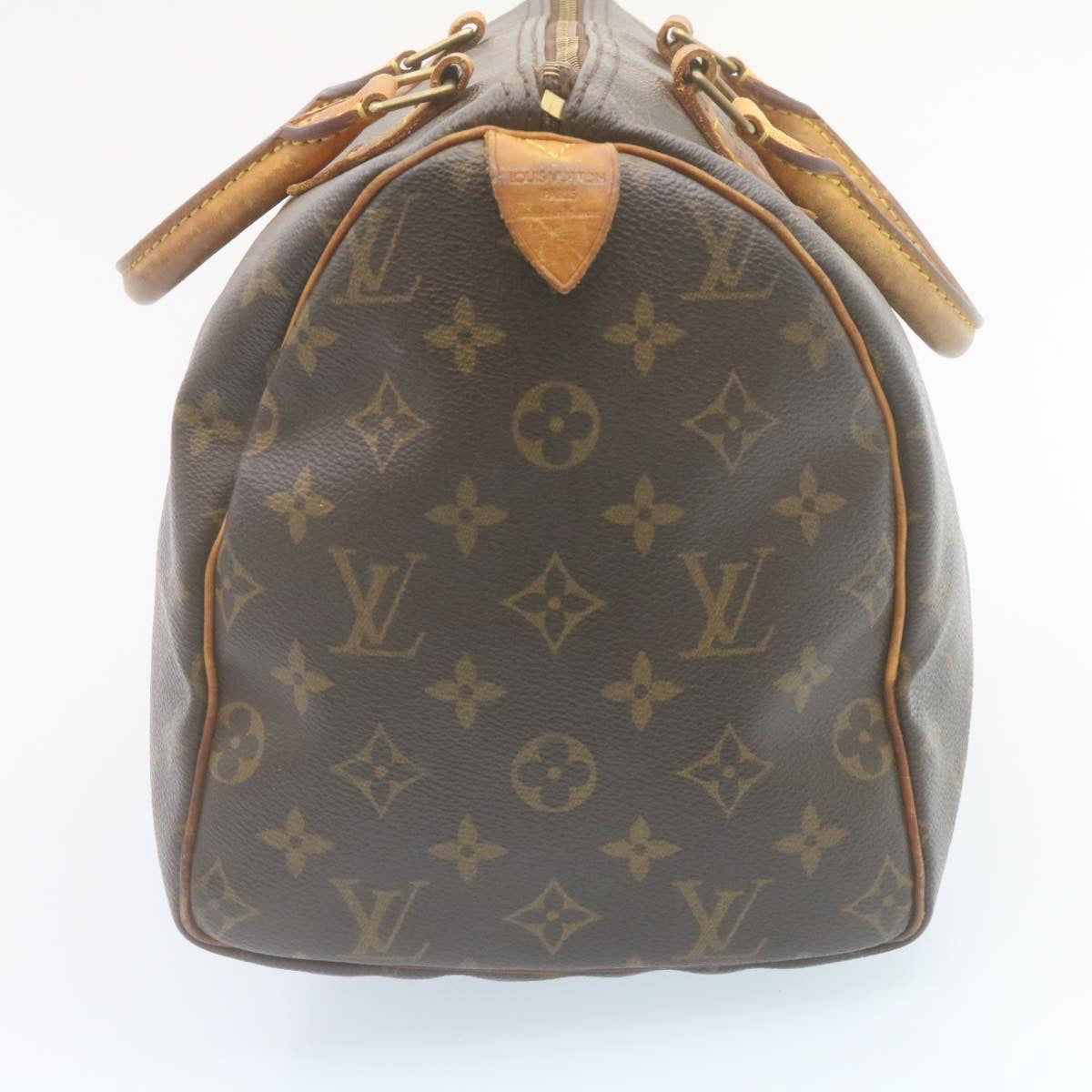 LOUIS VUITTON Monogram Speedy 30 Hand Bag M41526 LV Auth lt305