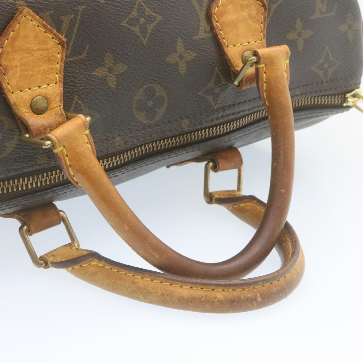 LOUIS VUITTON Monogram Speedy 30 Hand Bag M41526 LV Auth lt305