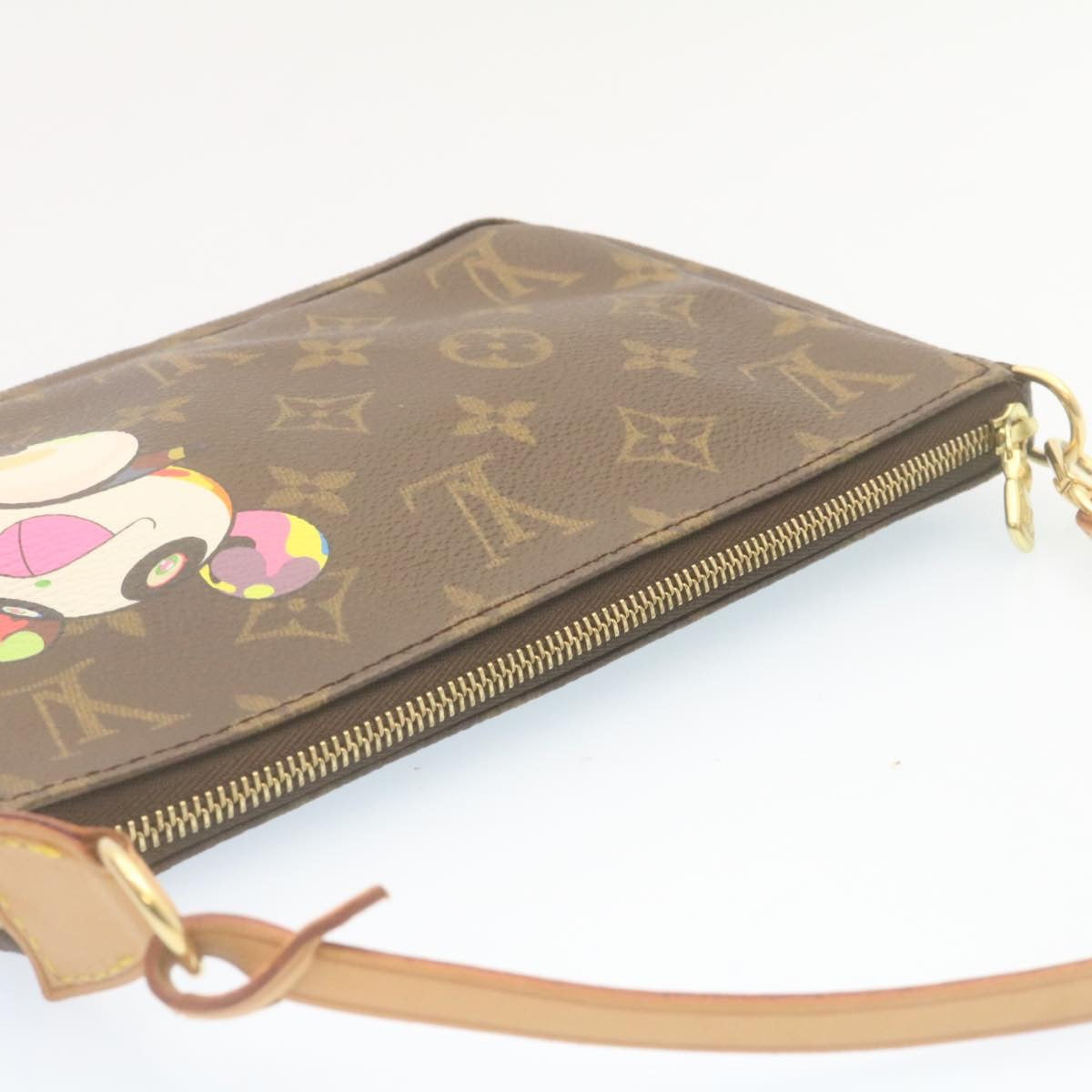 LOUIS VUITTON Monogram Panda Pochette Accessoires Pouch M51981 LV Auth lt317