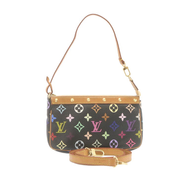 LOUIS VUITTON Monogram Multicolor Pochette Accessoires Pouch Black M92648 lt318