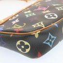 LOUIS VUITTON Monogram Multicolor Pochette Accessoires Pouch Black M92648 lt318-15