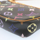LOUIS VUITTON Monogram Multicolor Pochette Accessoires Pouch Black M92648 lt318-8