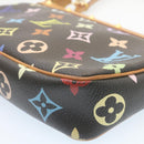 LOUIS VUITTON Monogram Multicolor Pochette Accessoires Pouch Black M92648 lt318-17