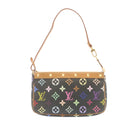 LOUIS VUITTON Monogram Multicolor Pochette Accessoires Pouch Black M92648 lt318-13