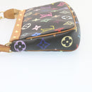 LOUIS VUITTON Monogram Multicolor Pochette Accessoires Pouch Black M92648 lt318-3