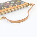 LOUIS VUITTON Monogram Multicolor Pochette Accessoires Pouch Black M92648 lt318-7