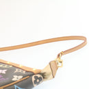 LOUIS VUITTON Monogram Multicolor Pochette Accessoires Pouch Black M92648 lt318-14