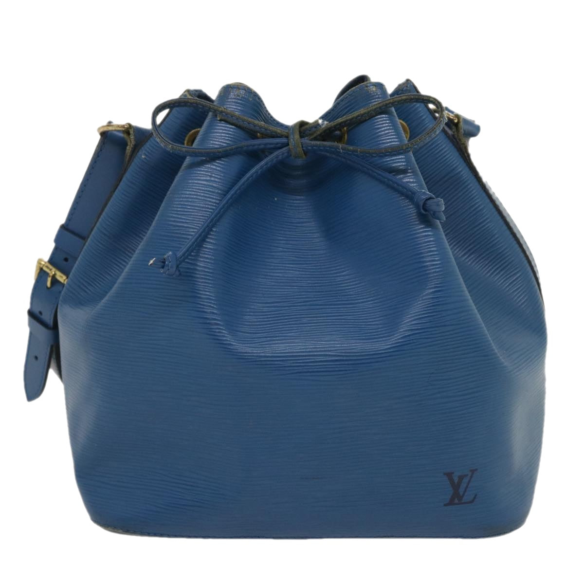 LOUIS VUITTON Epi Petit Noe Shoulder Bag Blue M44105 LV Auth lt490