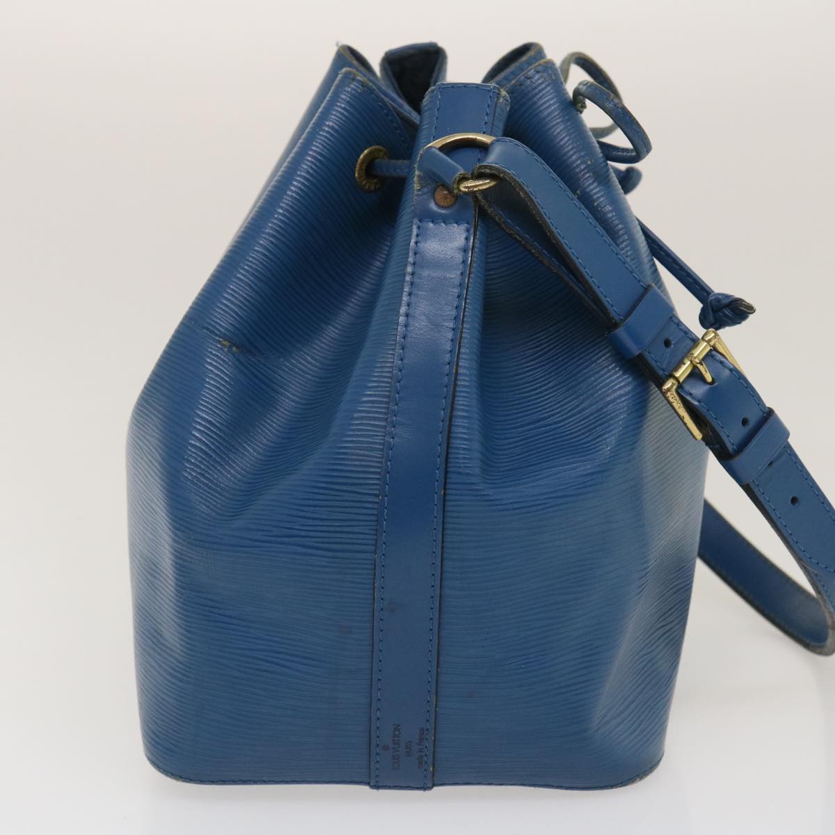 LOUIS VUITTON Epi Petit Noe Shoulder Bag Blue M44105 LV Auth lt490