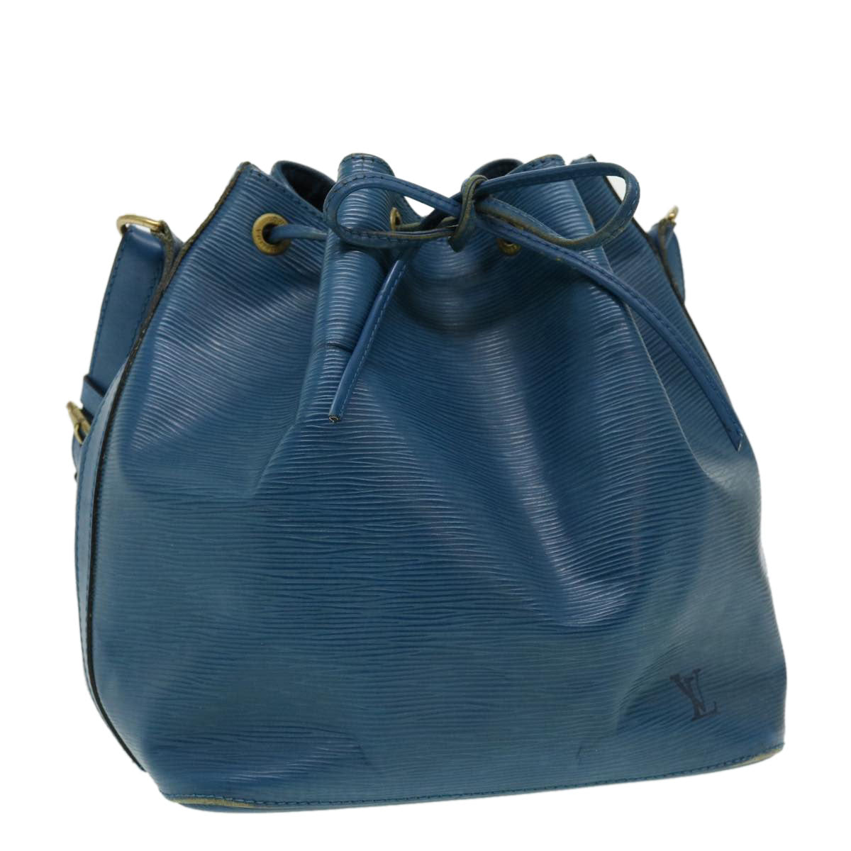 LOUIS VUITTON Epi Petit Noe Shoulder Bag Blue M44105 LV Auth lt546