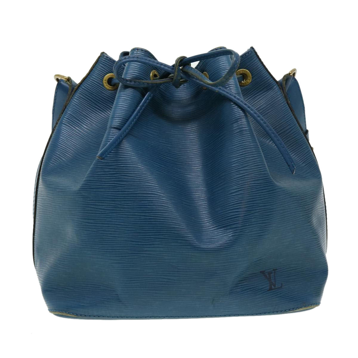 LOUIS VUITTON Epi Petit Noe Shoulder Bag Blue M44105 LV Auth lt546