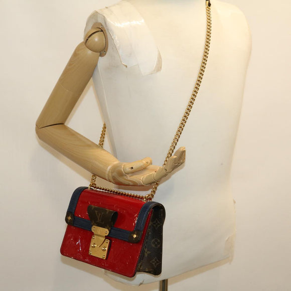 LOUIS VUITTON Vernis Wynwood Shoulder Bag Red scarlet M90517 LV Auth lt554A