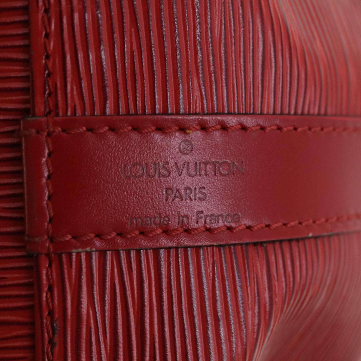 LOUIS VUITTON Epi Petit Noe Shoulder Bag Red M44107 LV Auth lt601