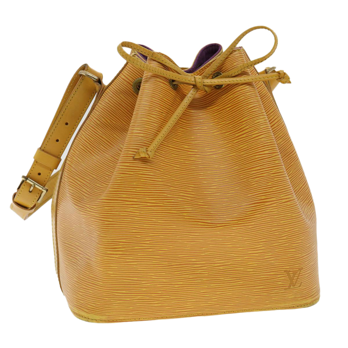 LOUIS VUITTON Epi Petit Noe Shoulder Bag Tassili Yellow M44109 LV Auth lt649