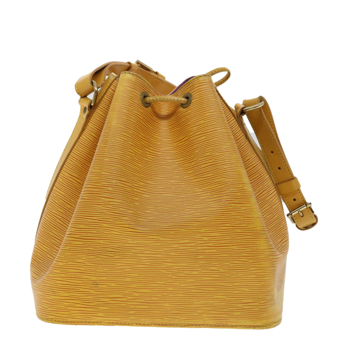 LOUIS VUITTON Epi Petit Noe Shoulder Bag Tassili Yellow M44109 LV Auth lt649