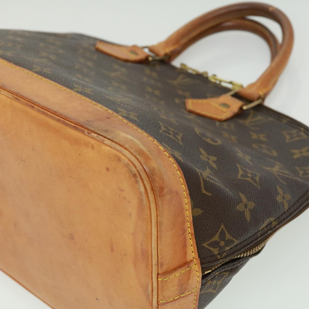 LOUIS VUITTON Monogram Alma Hand Bag M51130 LV Auth lt653