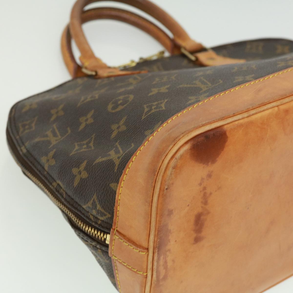 LOUIS VUITTON Monogram Alma Hand Bag M51130 LV Auth lt653