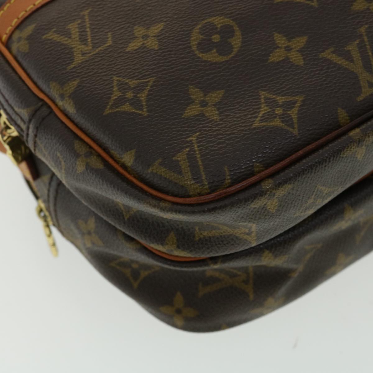 LOUIS VUITTON Monogram Reporter PM Shoulder Bag M45254 LV Auth lt657