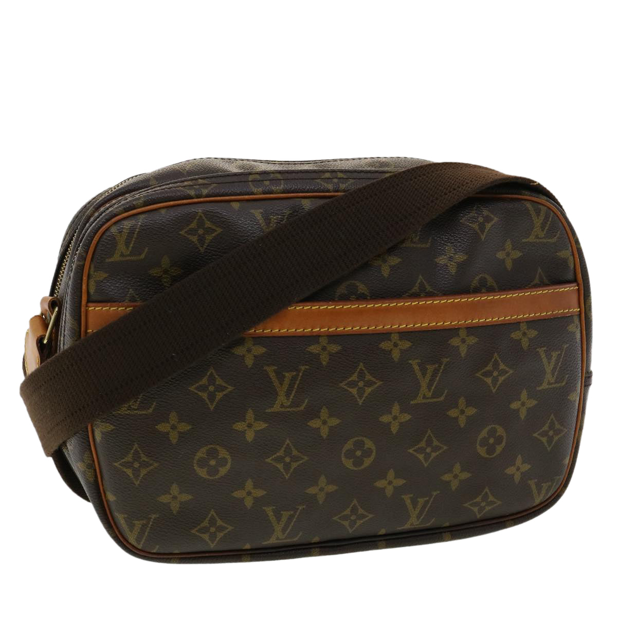 LOUIS VUITTON Monogram Reporter PM Shoulder Bag M45254 LV Auth lt657