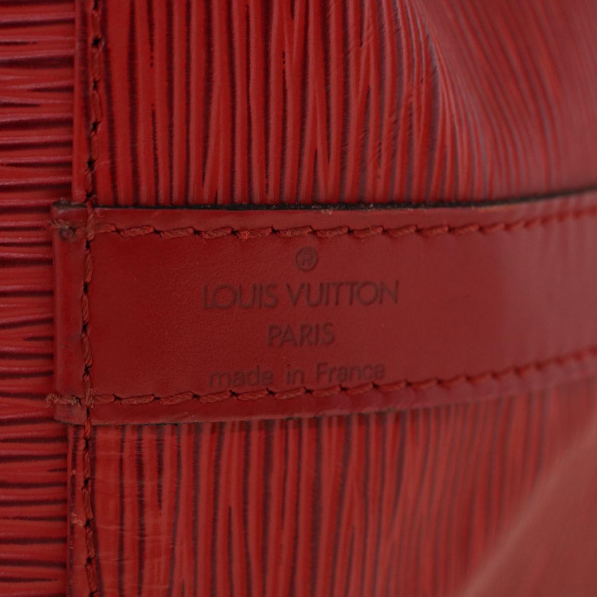 LOUIS VUITTON Epi Petit Noe Shoulder Bag Red M44107 LV Auth lt658