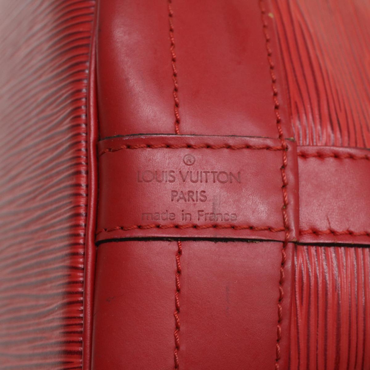 LOUIS VUITTON Epi Noe Shoulder Bag Red M44007 LV Auth lt699