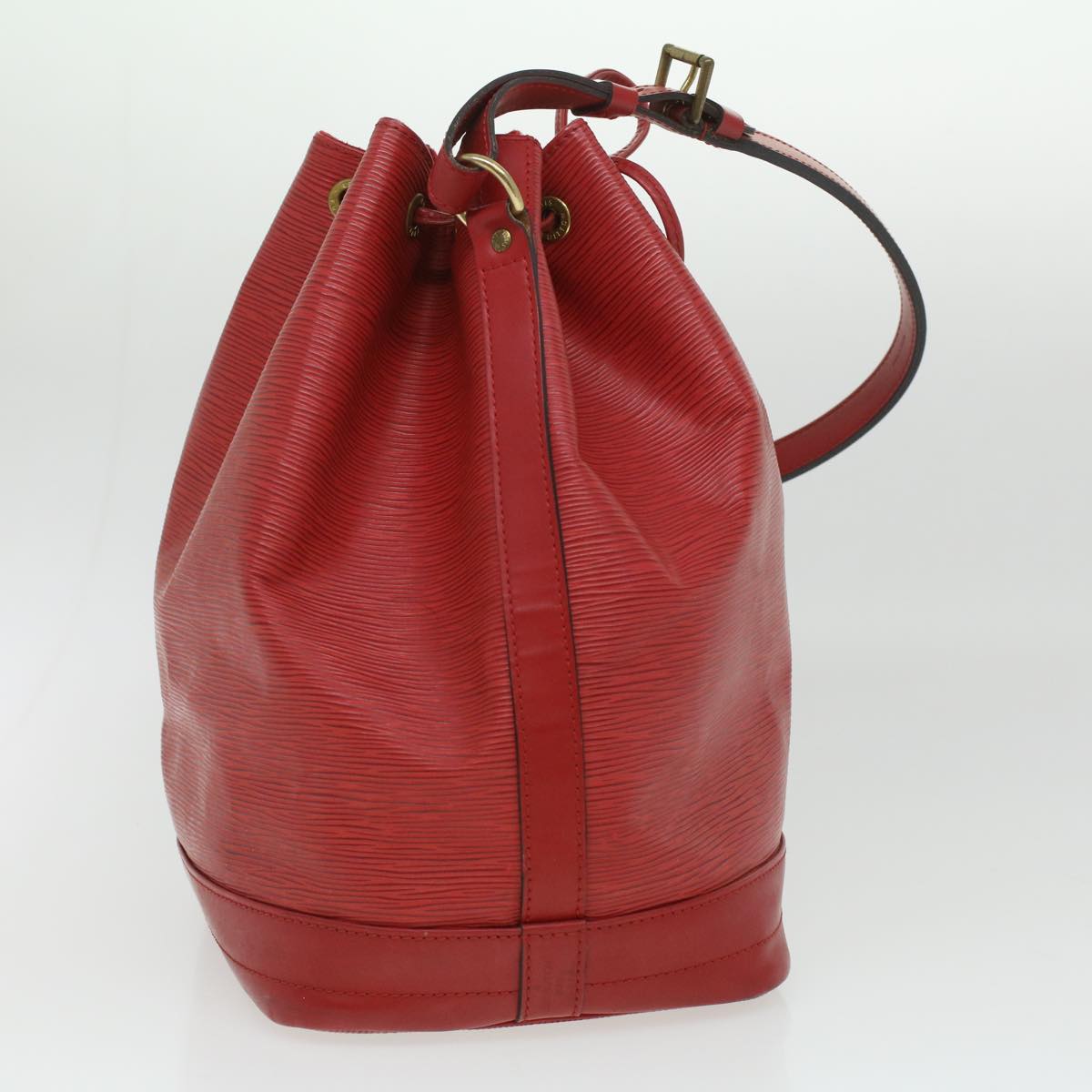 LOUIS VUITTON Epi Noe Shoulder Bag Red M44007 LV Auth lt699