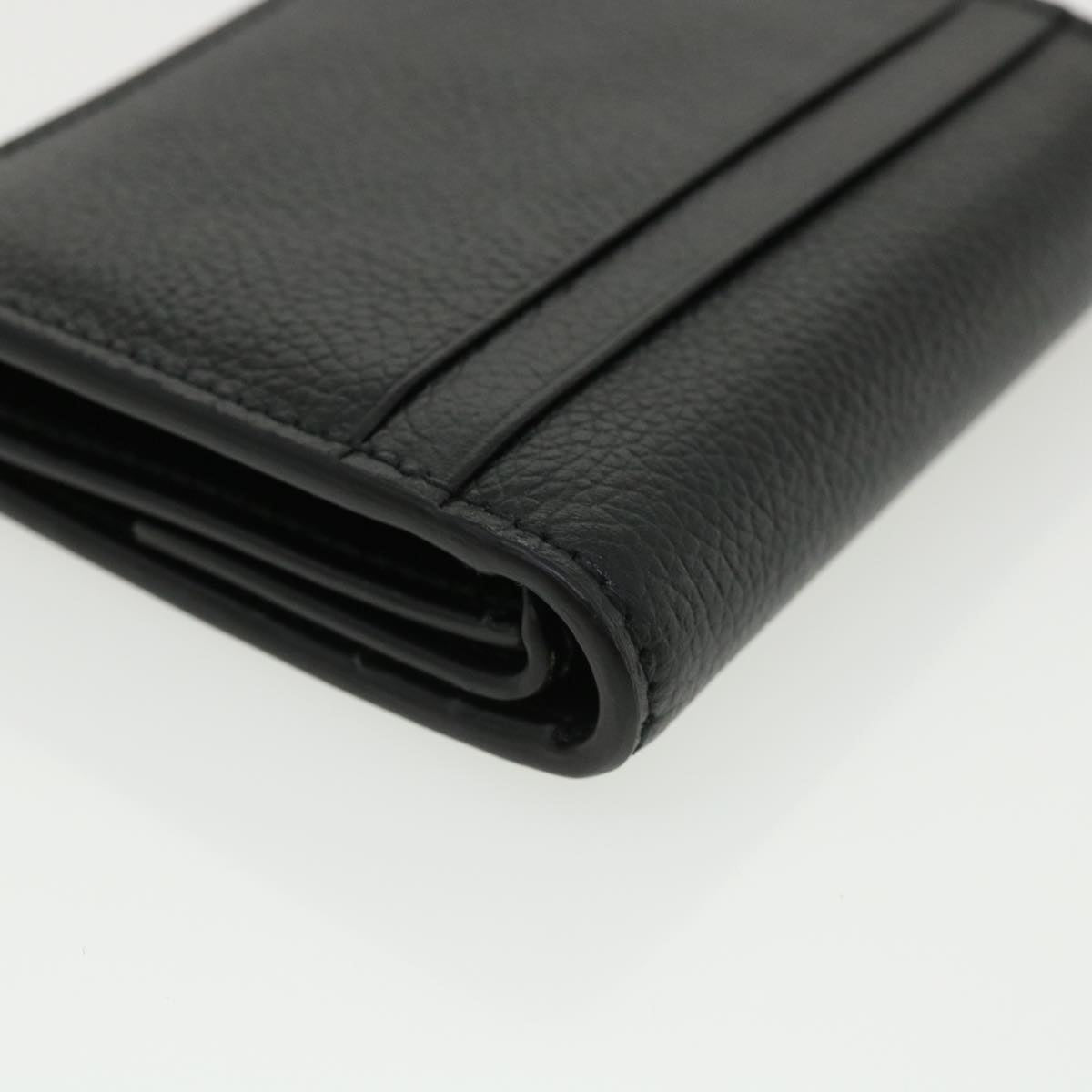 BALENCIAGA Wallet Leather Black 594216 Auth lt709