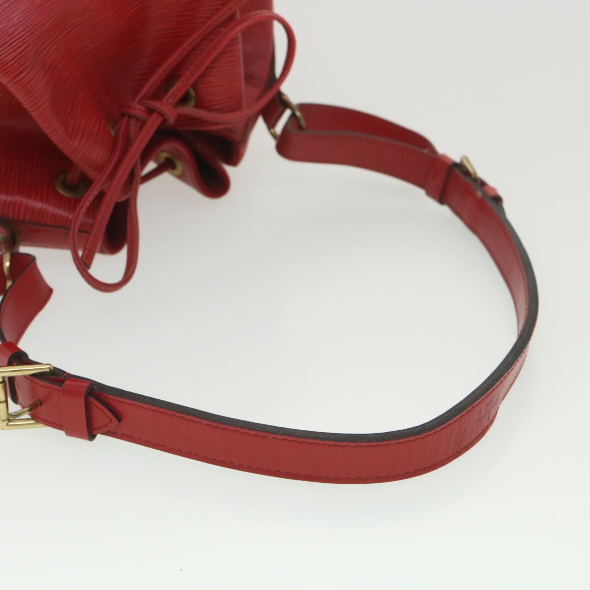 LOUIS VUITTON Epi Petit Noe Shoulder Bag Red M44107 LV Auth lt736