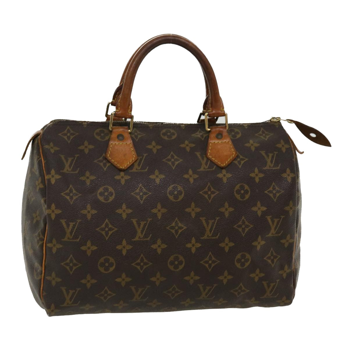 LOUIS VUITTON Monogram Speedy 30 Hand Bag M41526 LV Auth lt756