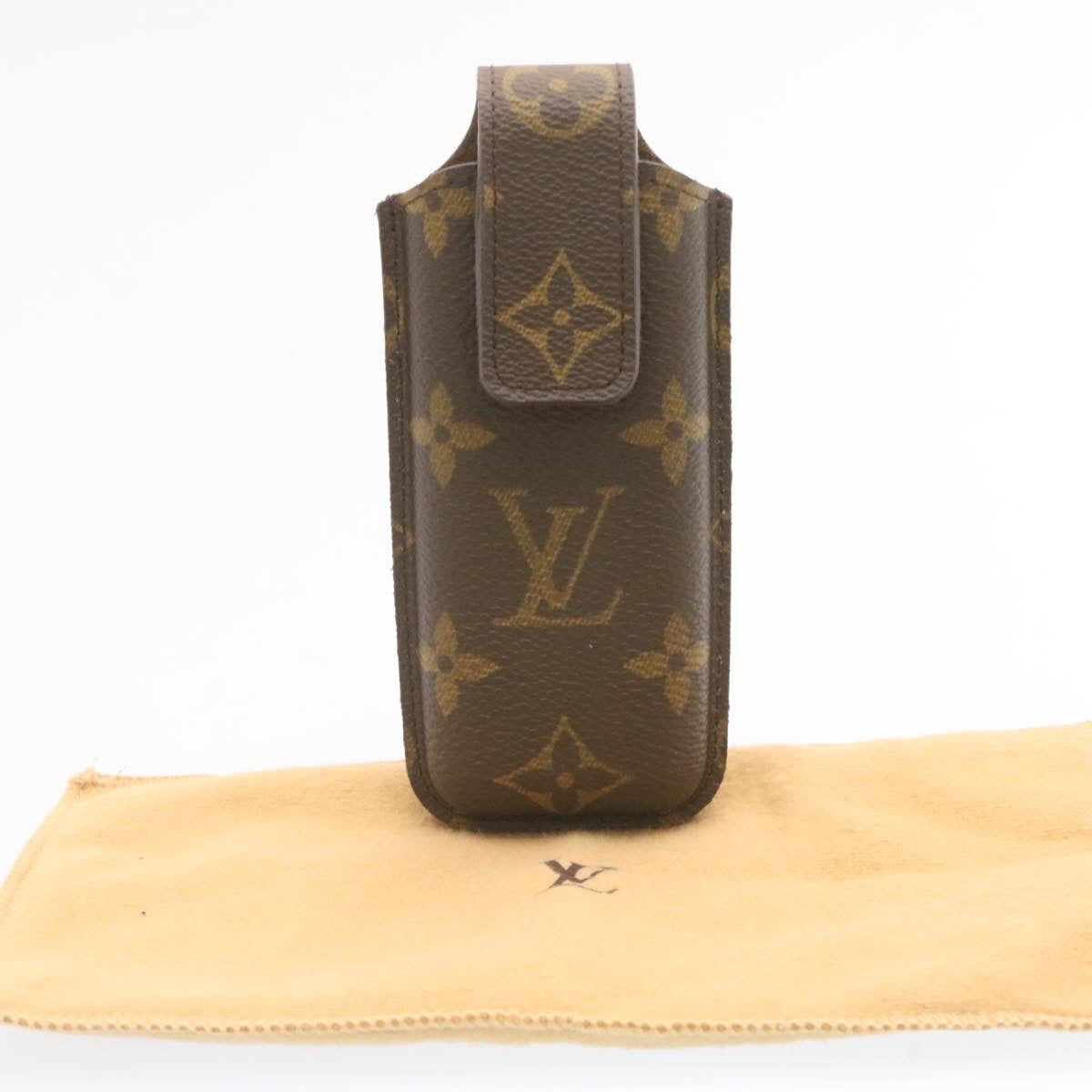 LOUIS VUITTON Monogram Etui Telephone Japon Cell Phone Case M63050 LV Auth ms046