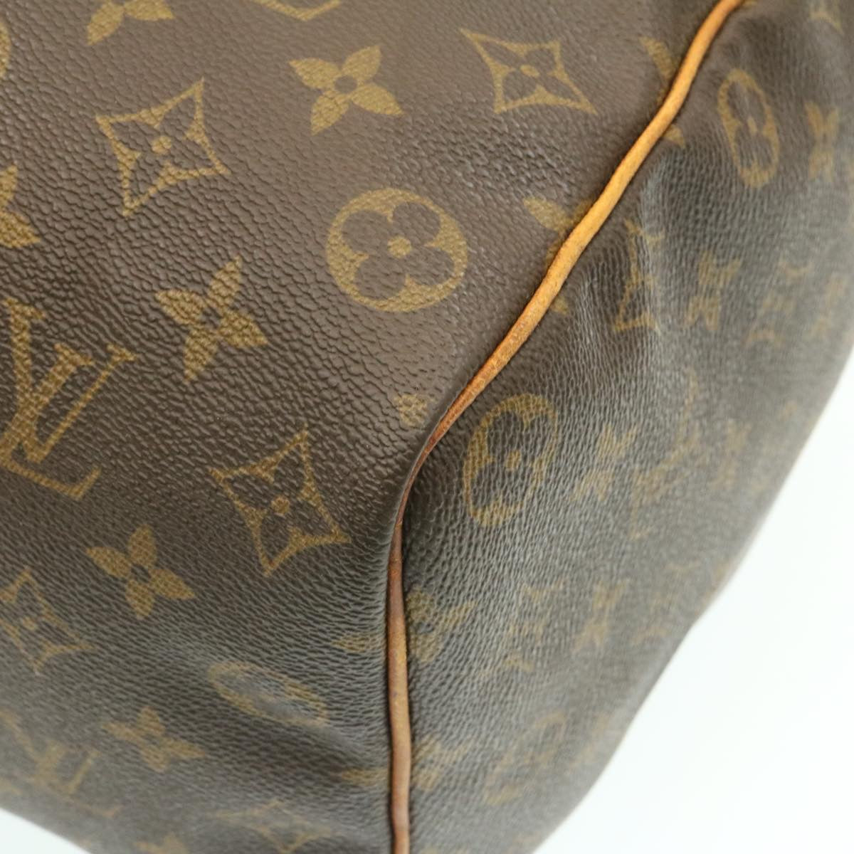 LOUIS VUITTON Monogram Speedy 35 Handbag M41524 LV Auth ms073