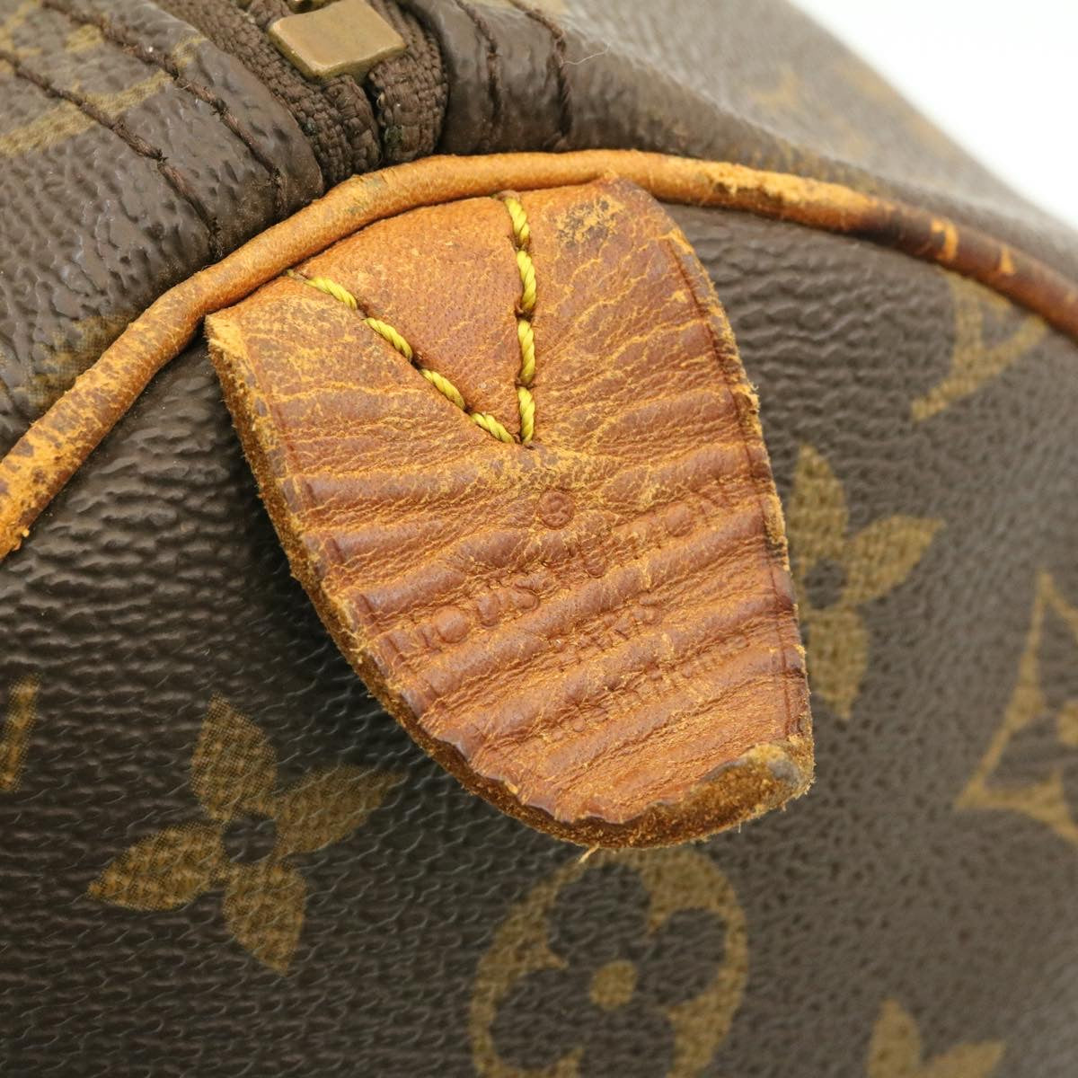 LOUIS VUITTON Monogram Speedy 35 Handbag M41524 LV Auth ms073