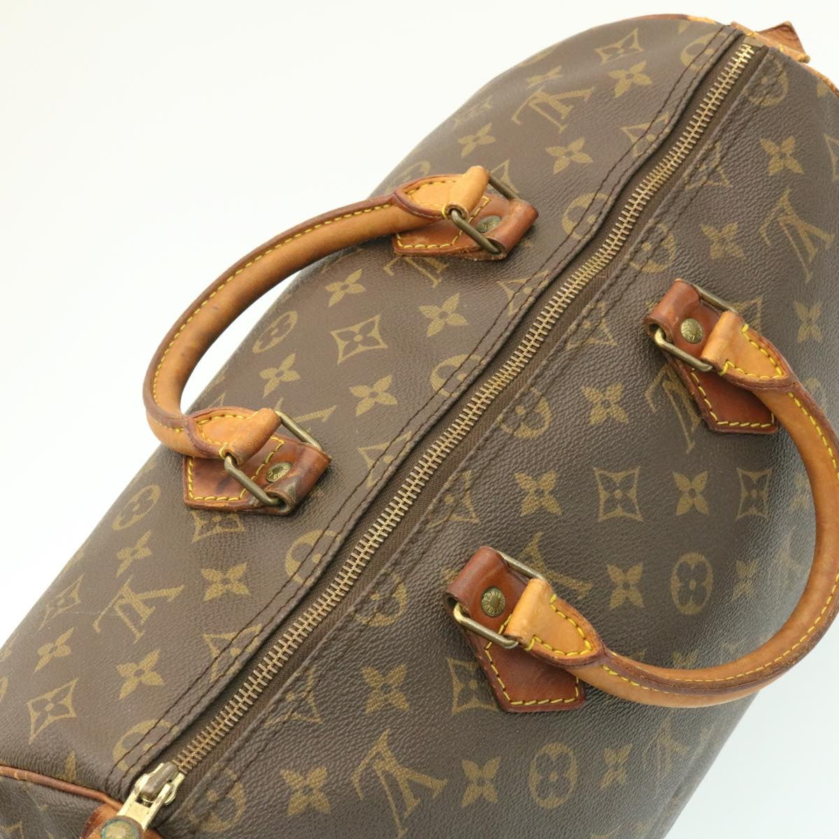 LOUIS VUITTON Monogram Speedy 35 Handbag M41524 LV Auth ms073