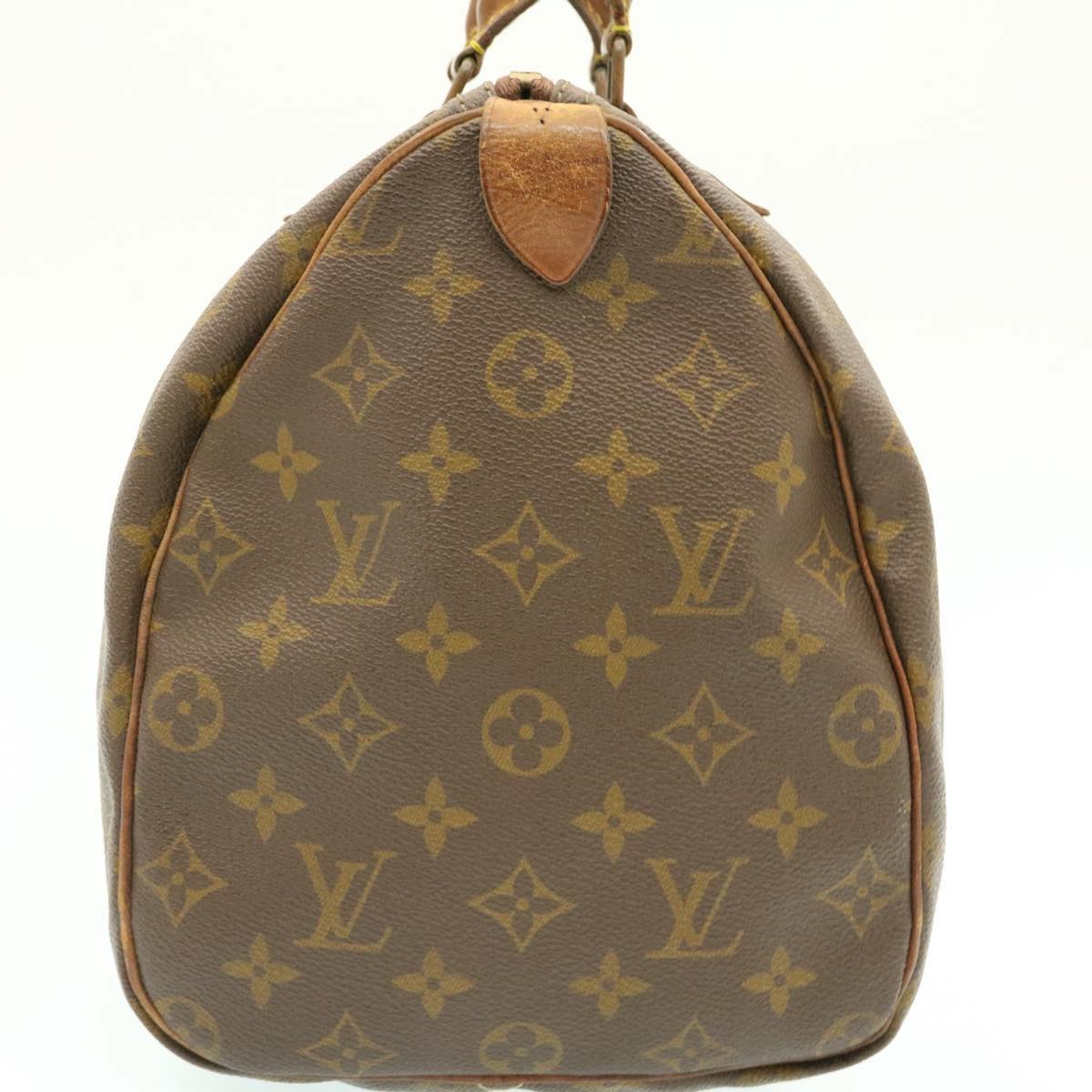 LOUIS VUITTON Monogram Speedy 35 Handbag M41524 LV Auth ms094