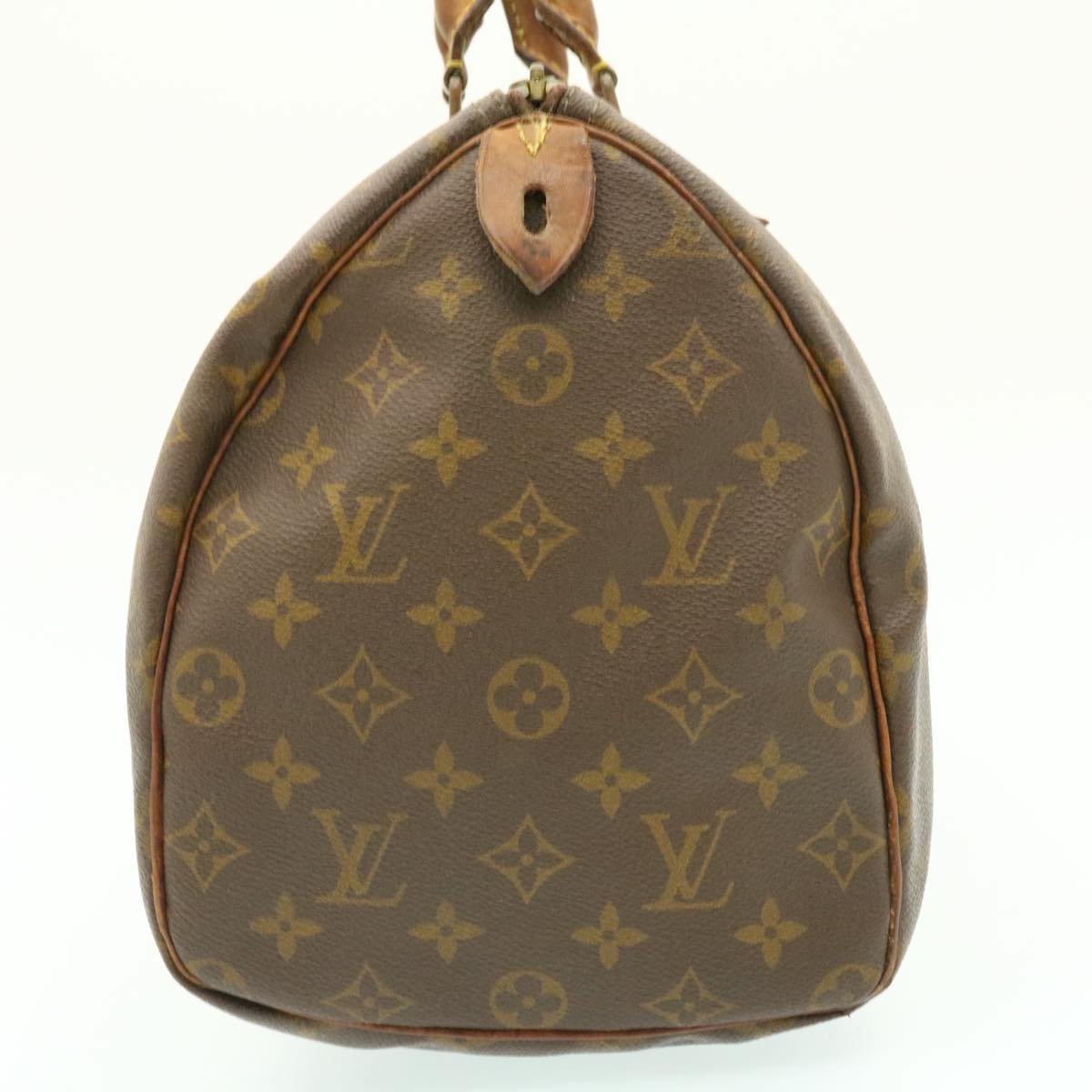 LOUIS VUITTON Monogram Speedy 35 Handbag M41524 LV Auth ms094