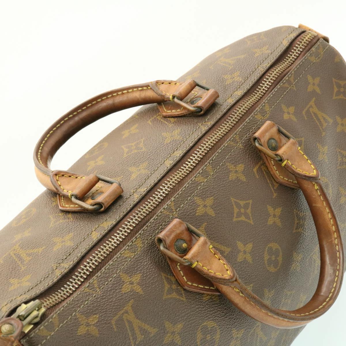 LOUIS VUITTON Monogram Speedy 35 Handbag M41524 LV Auth ms094