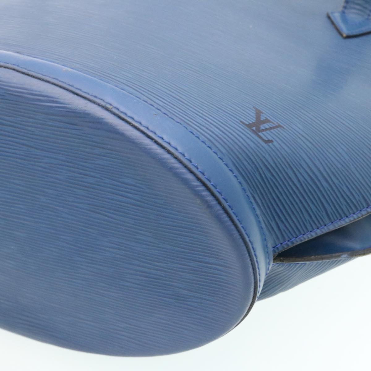 LOUIS VUITTON Epi Saint Jacques Shopping Shoulder Bag Blue M52265 LV Auth ms247