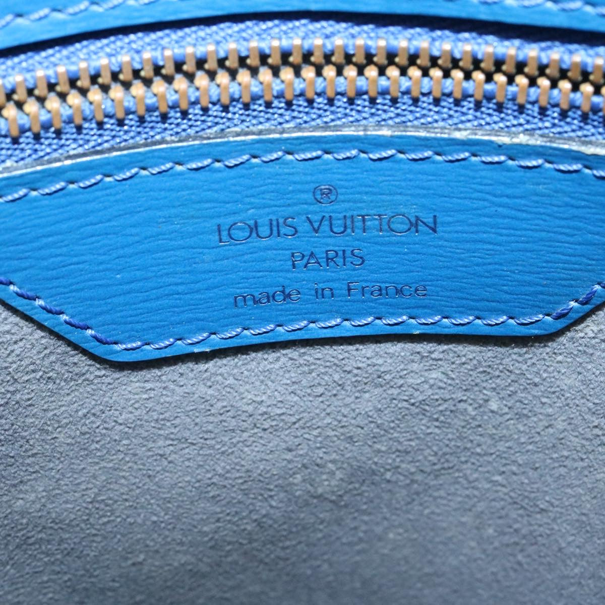 LOUIS VUITTON Epi Saint Jacques Shopping Shoulder Bag Blue M52265 LV Auth ms247