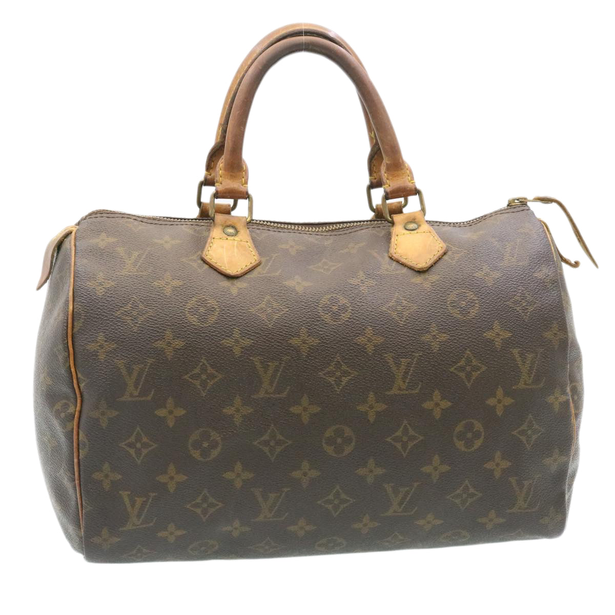 LOUIS VUITTON Monogram Speedy 30 Hand Bag M41526 LV Auth ms254