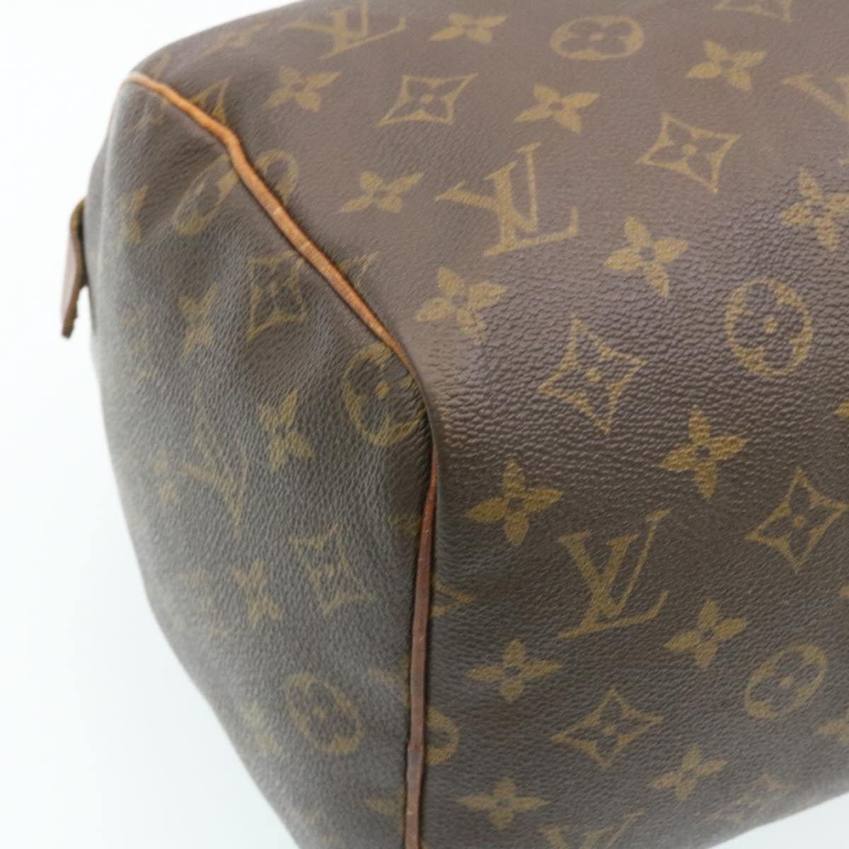 LOUIS VUITTON Monogram Speedy 30 Hand Bag M41526 LV Auth ms254