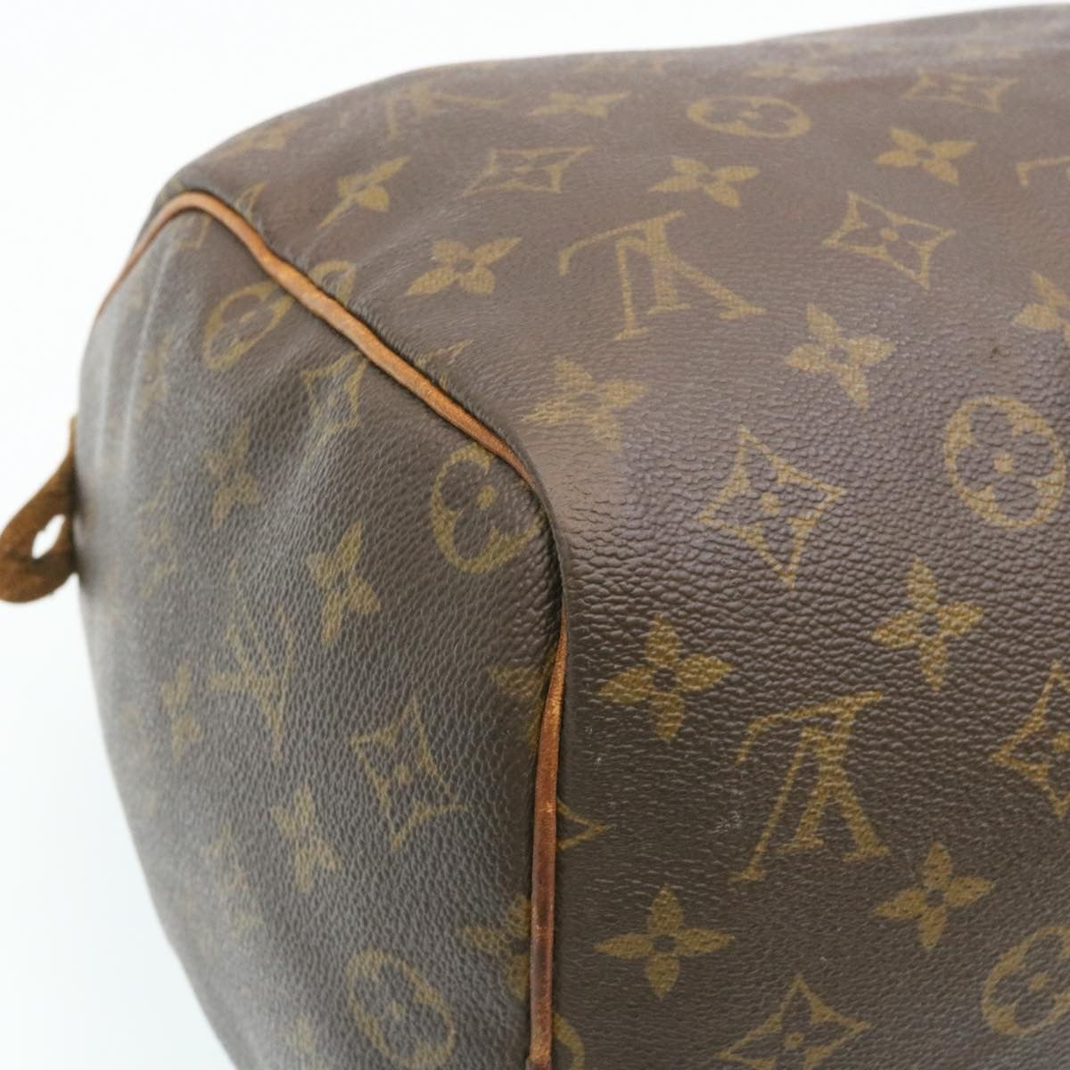 LOUIS VUITTON Monogram Speedy 30 Hand Bag M41526 LV Auth ms254