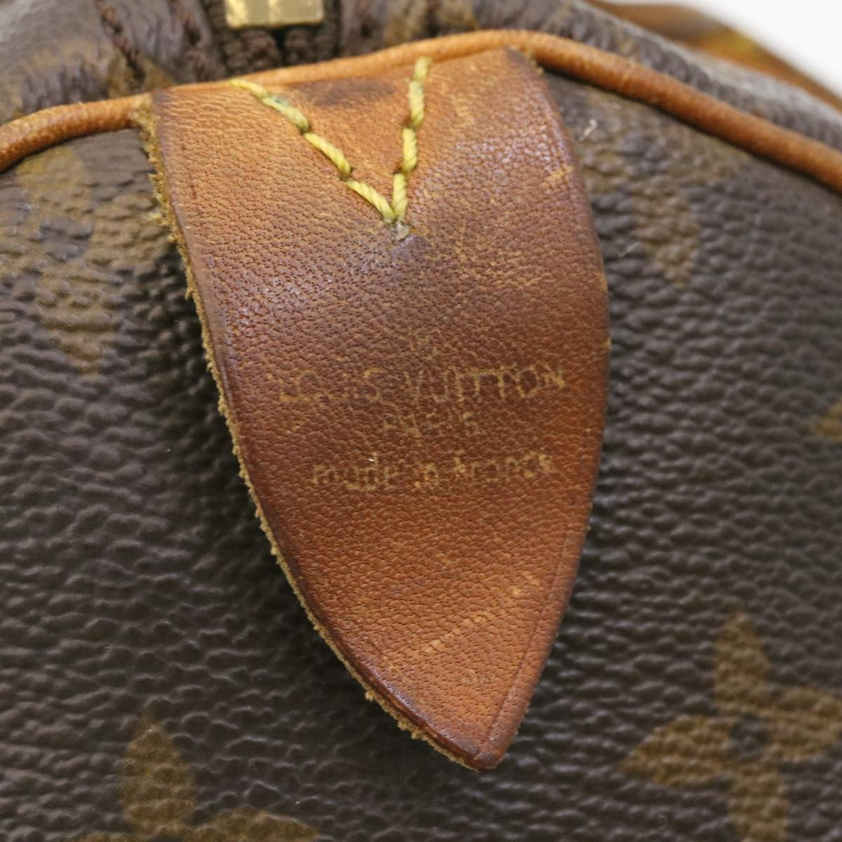 LOUIS VUITTON Monogram Speedy 30 Hand Bag M41526 LV Auth ms254