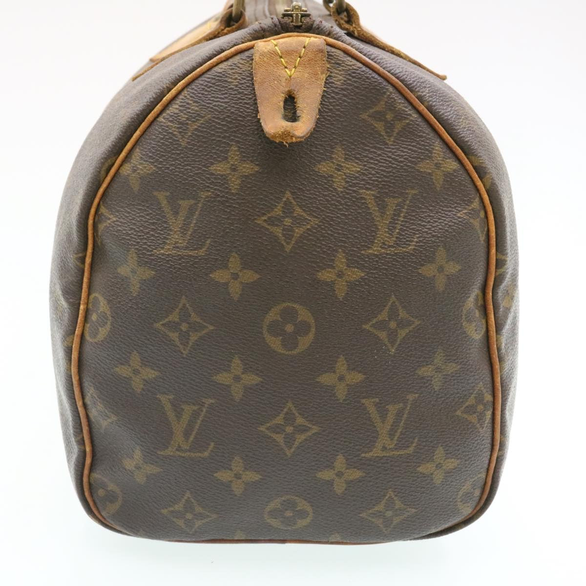 LOUIS VUITTON Monogram Speedy 30 Hand Bag M41526 LV Auth ms254