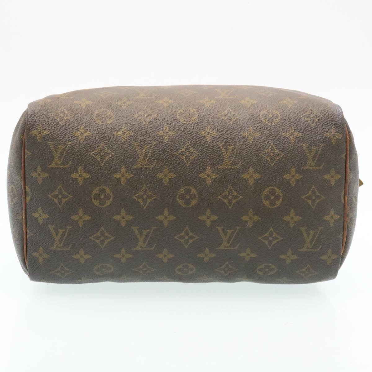 LOUIS VUITTON Monogram Speedy 30 Hand Bag M41526 LV Auth ms254