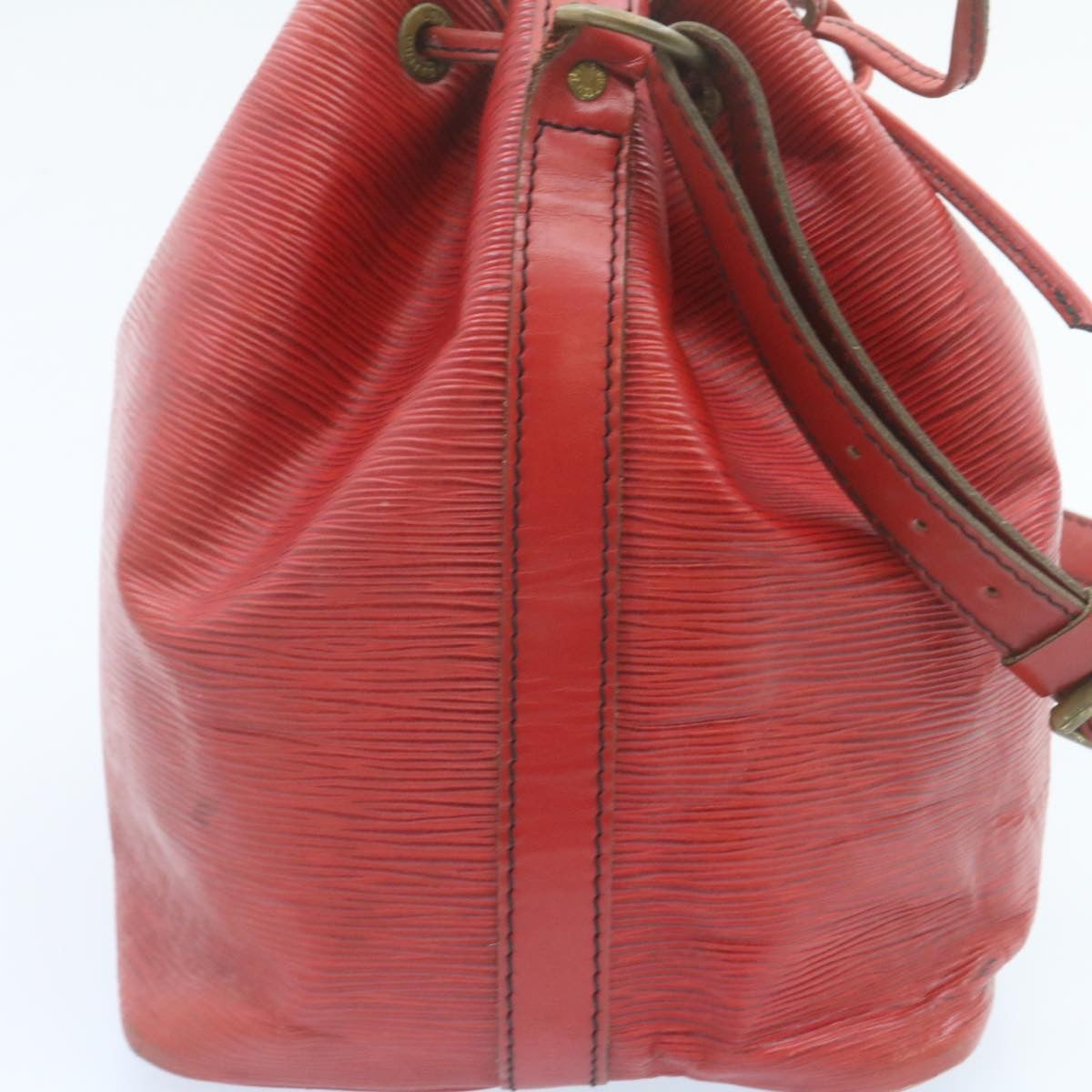 LOUIS VUITTON Epi Petit Noe Shoulder Bag Red M44107 LV Auth 35009