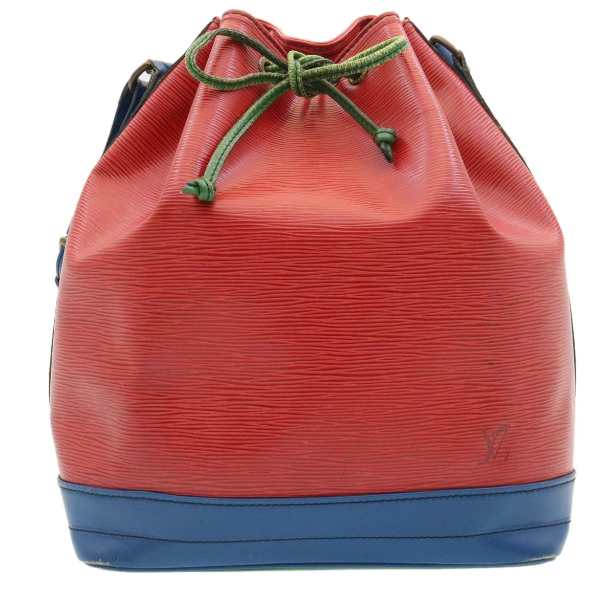 LOUIS VUITTON Epi Noe Shoulder Bag Red Green Blue M44082 LV Auth 35037