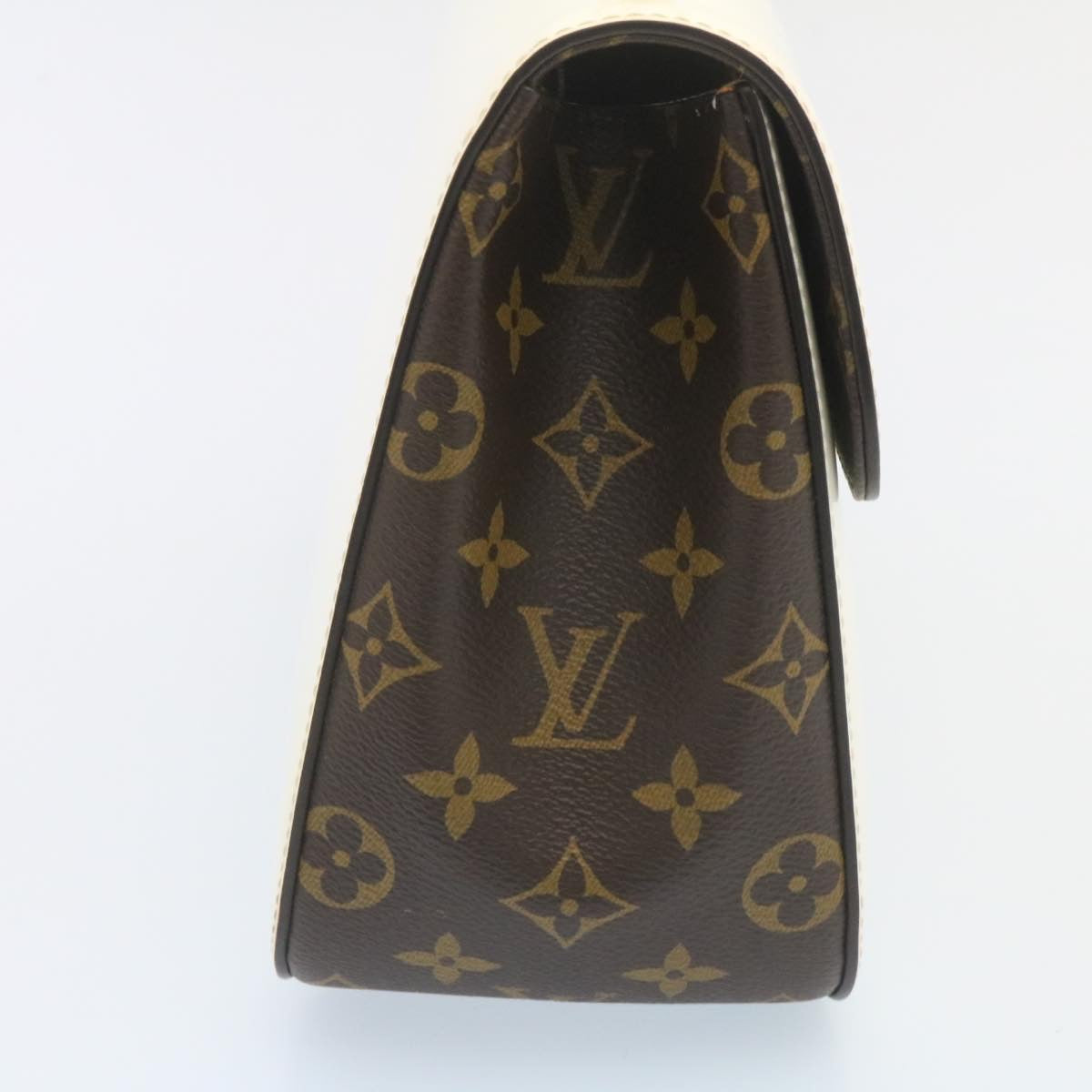 LOUIS VUITTON Monogram Smooth Patent Cherry Wood Hand Bag M53352 LV Auth 35056A