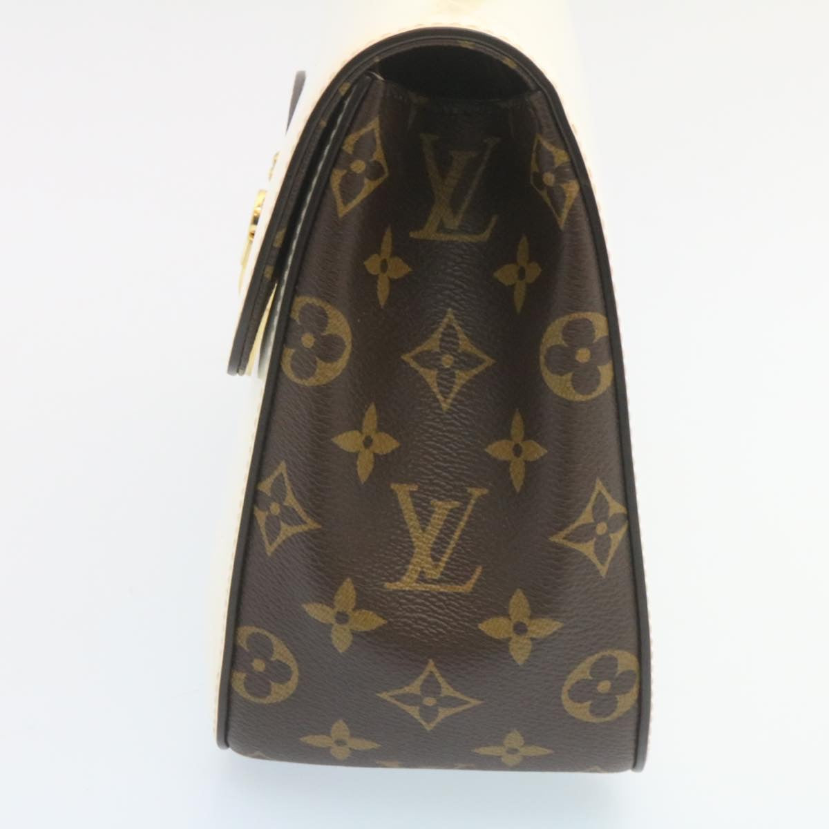 LOUIS VUITTON Monogram Smooth Patent Cherry Wood Hand Bag M53352 LV Auth 35056A