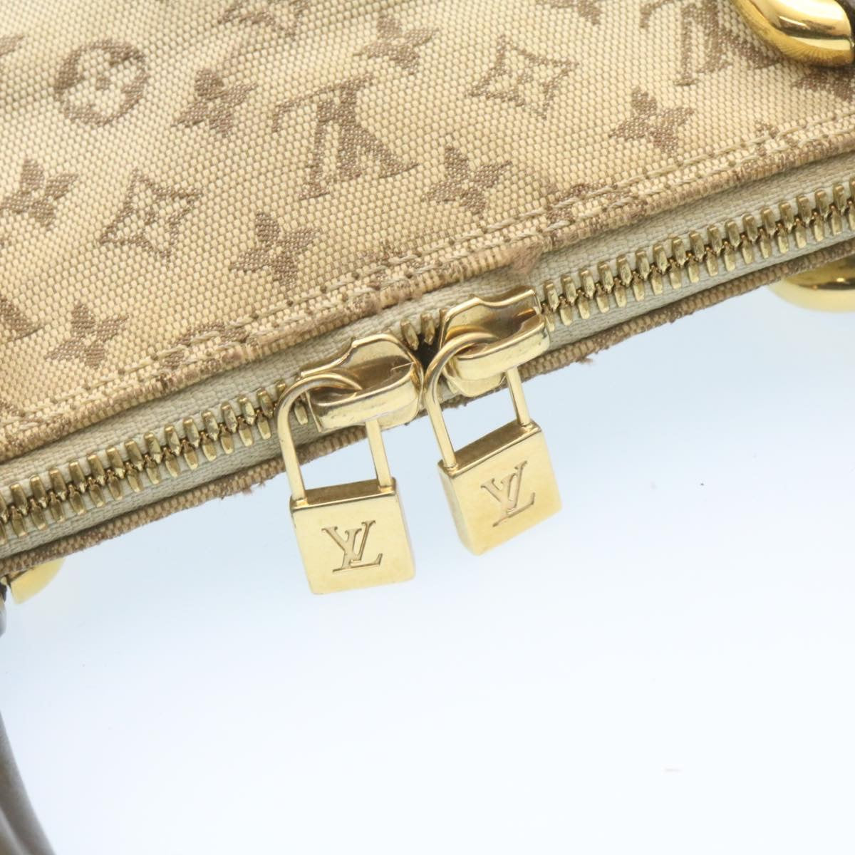 LOUIS VUITTON Monogram Mini Alma Haut Hand Bag Khaki M92203 LV Auth 35068